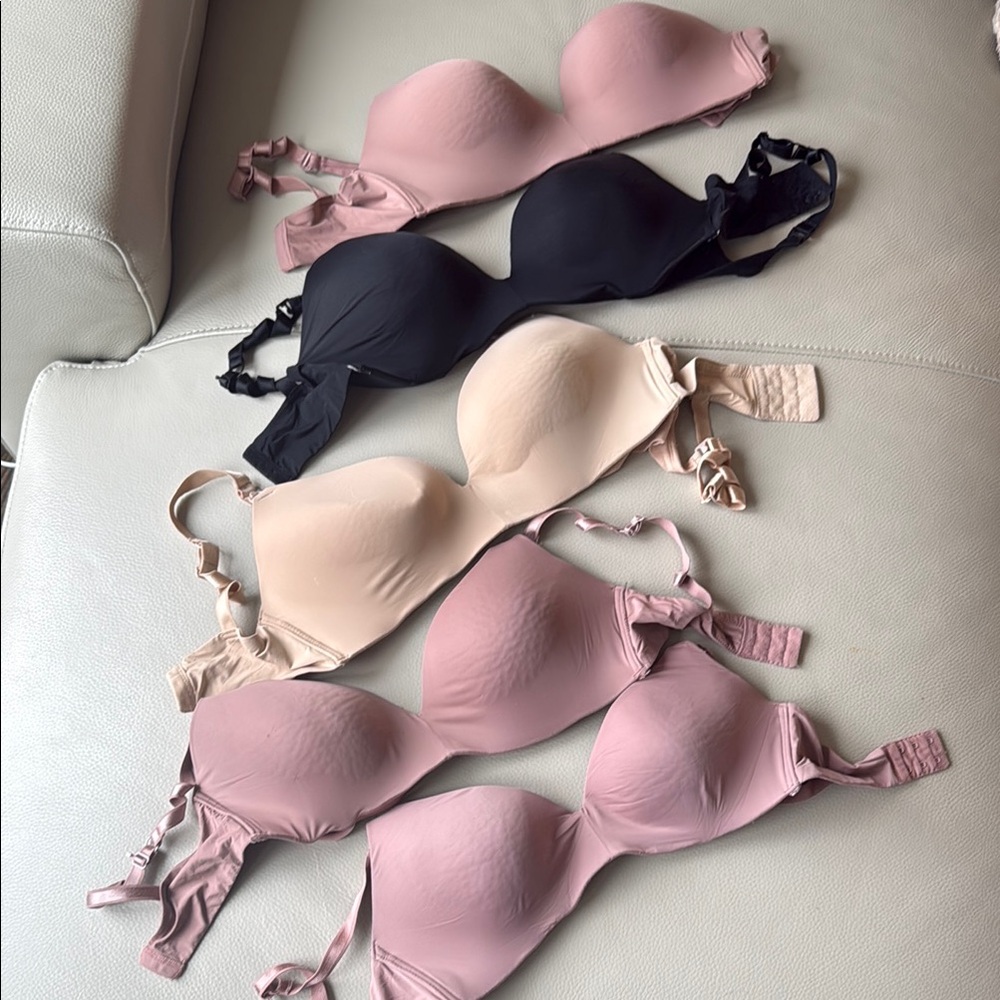 Women's Nursing Intimates Collection - Black, Cream, Pink Nursing Bras